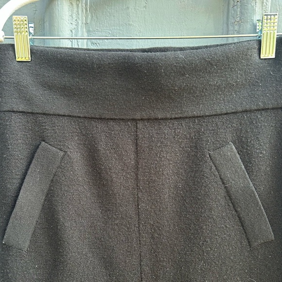 Club Monaco Black Wool Pencil Skirt, small - Picture 4 of 8